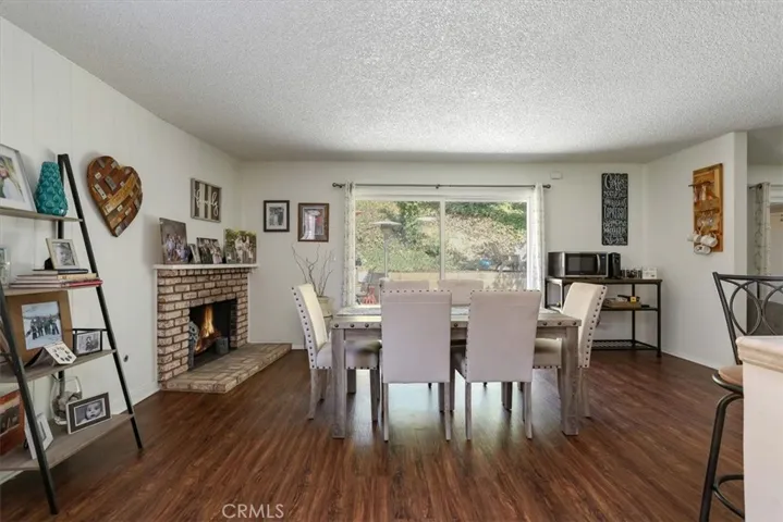 Dining area or family room.