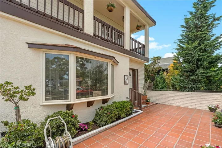 Front courtyard, gated for the kids and pets