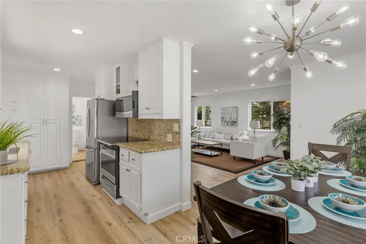 Granite kitchen counters and SS appliances