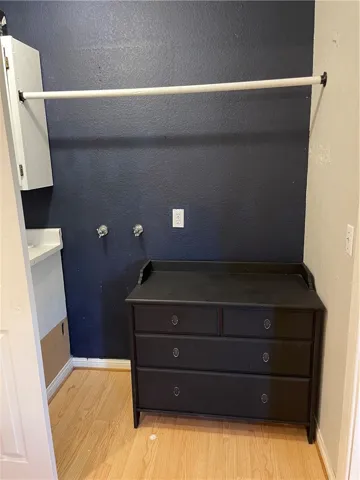 Laundry closet in Family Room Washer/Dryer Hookups