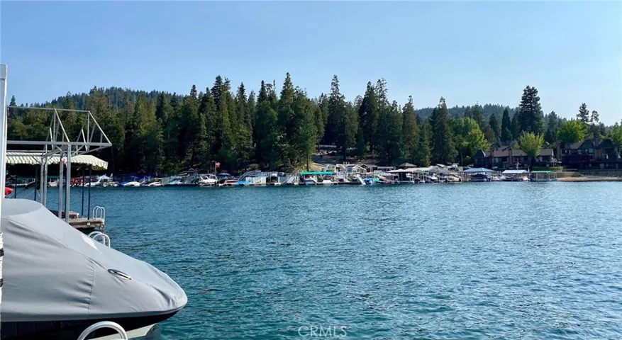 straight across from dock