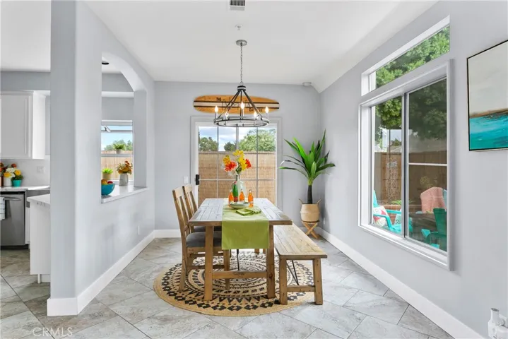 This dining space is perfect for family or those large holiday gatherings.