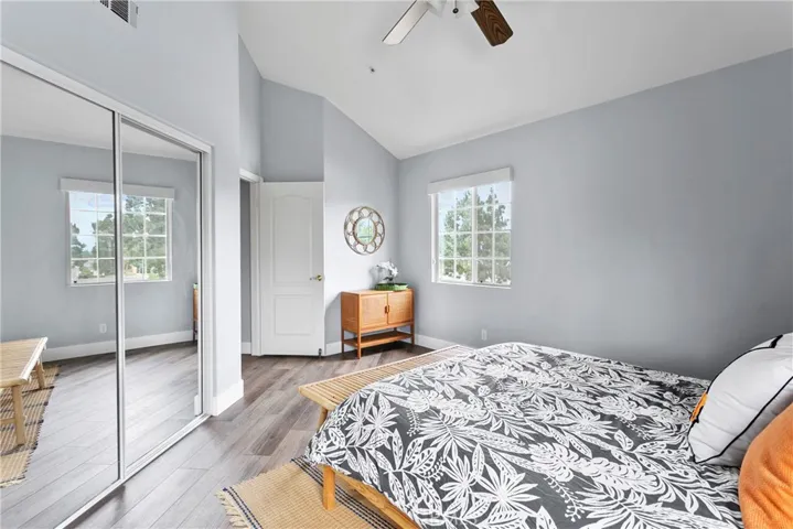 Vaulted ceilings throughout upper level.