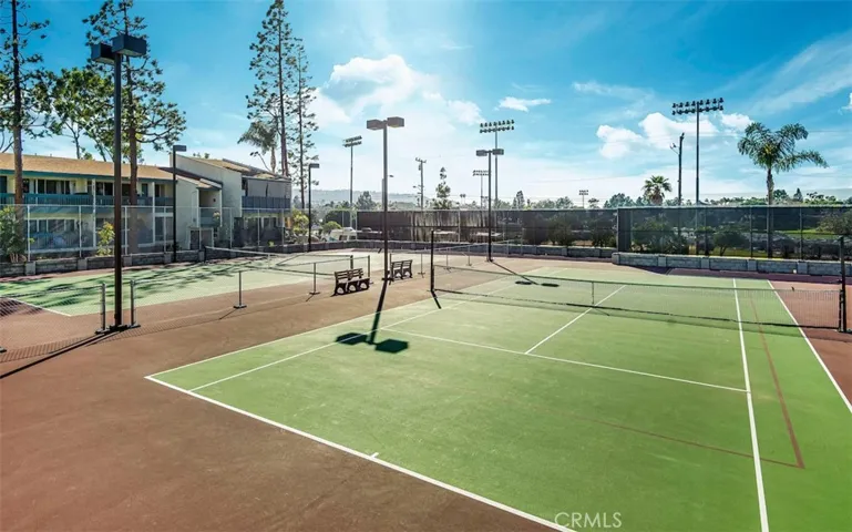 Two tennis courts with additional ones across the street at Alta Vista Park