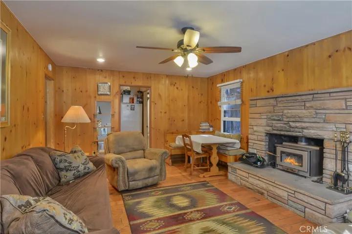 Cozy fireplace for cool autumn weather around the corner