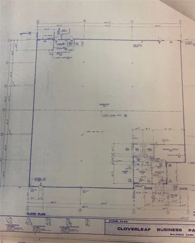 Older plans, does not show accurate office space.