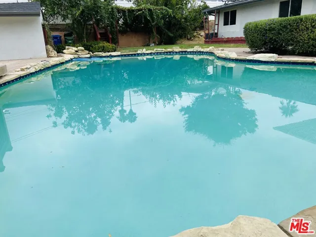 Large heated swimming pool