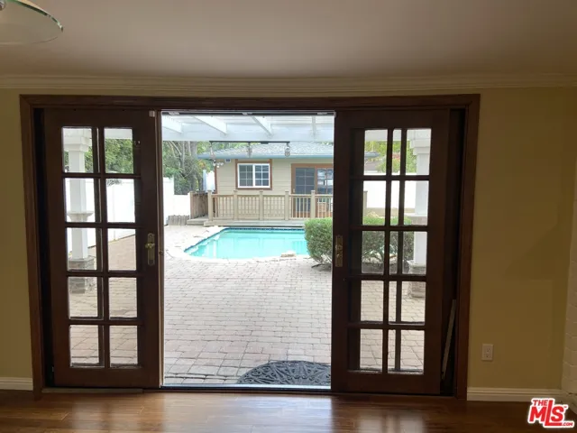 French Door Sliders to Pool Area