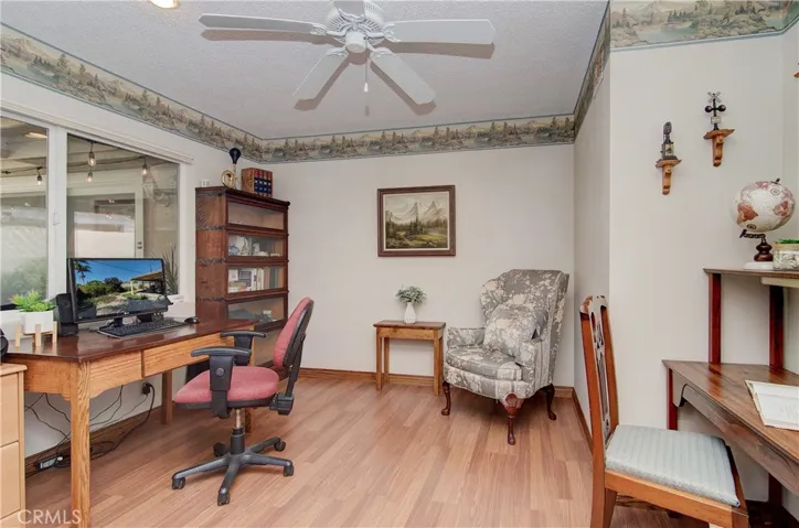 Third bedroom is nicely set up as office/den.