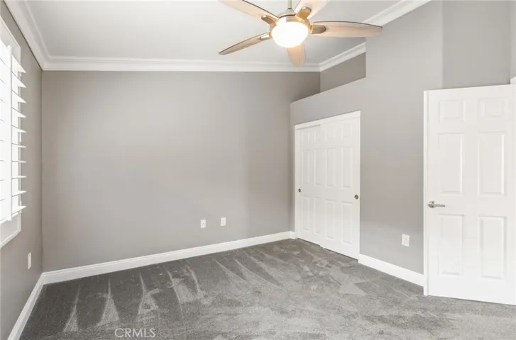 Office bedroom with double doors
