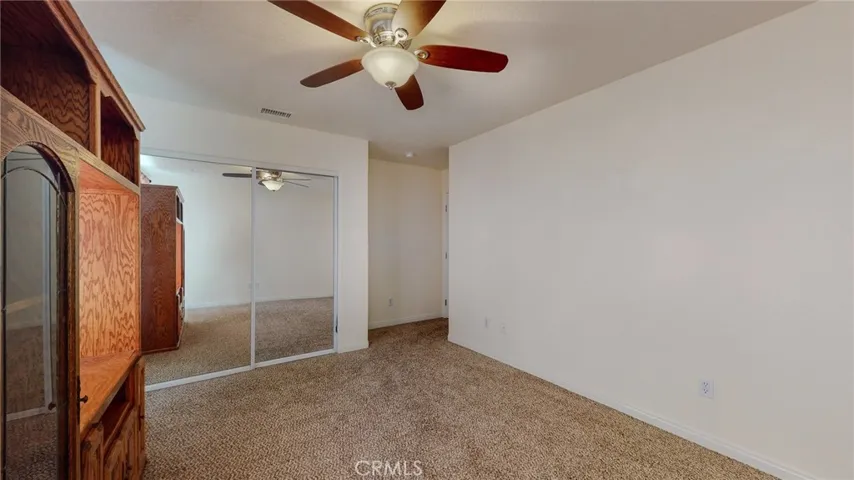 Double door mirrored wardrobe  - lots of space