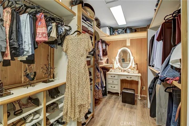 Primary closet