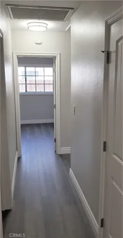 Modern lighting in hallway, too.