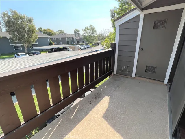 Balcony and Laundry Rm
