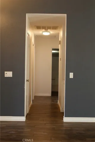 Hall way to bedrooms from family room