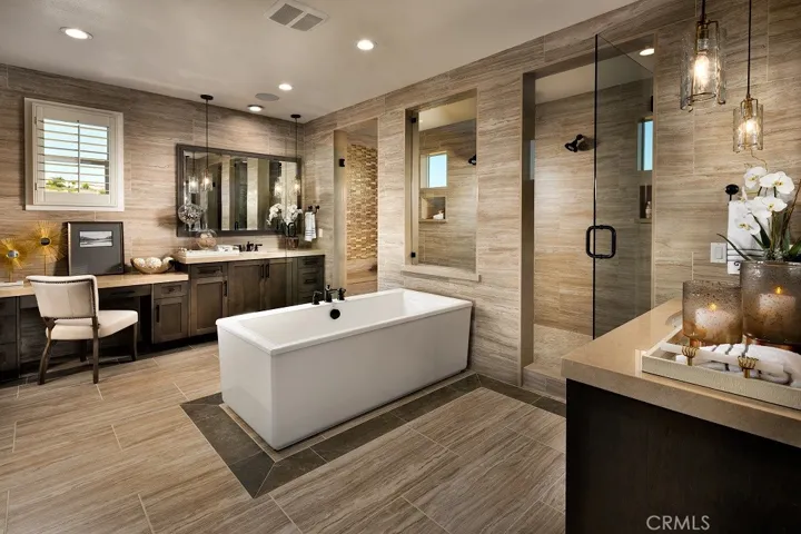 Primary Bath: Stanwick Tuscan - Beacon Collection
Photo(s) of Model Home - Not actual home for sale. 
Home is still under construction.