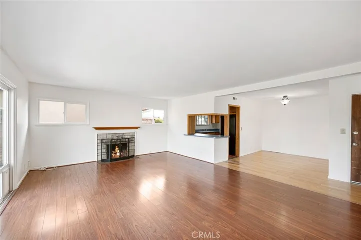 Living Room (looking SW) with view of Dining Room and Kitchen