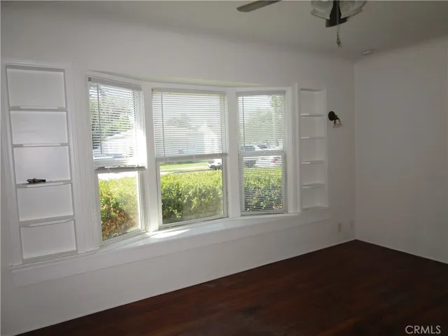Bay window in living room
