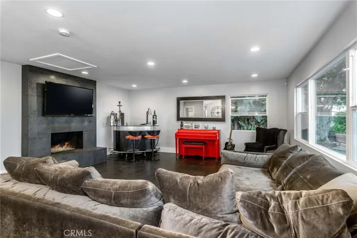 The Family room is large and spacious.