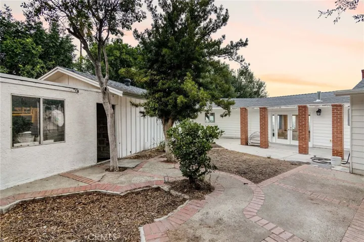 Back patio has a lot of possibilities.