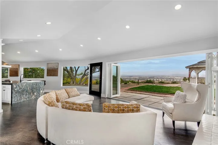 Panoramic view from the living room.