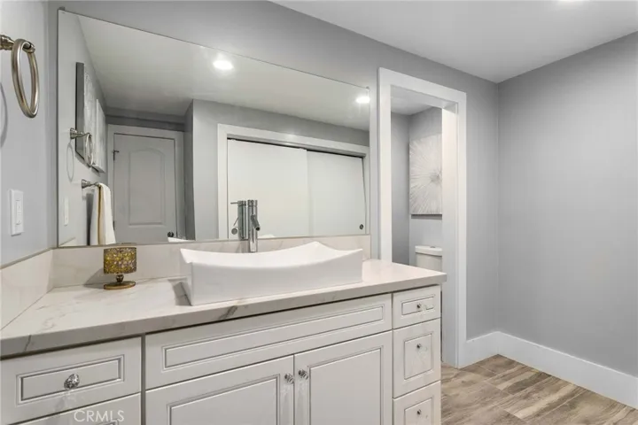 Bathroom #4 off of the Family room.