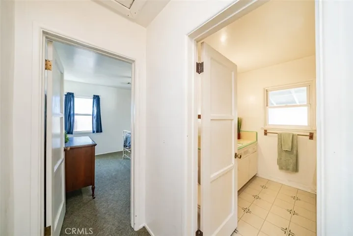 Bath and bedroom one entry