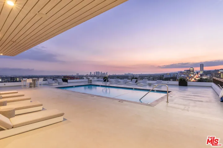 Newly renovated rooftop swimming pool