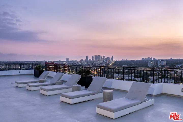 Newly renovated rooftop lounge area