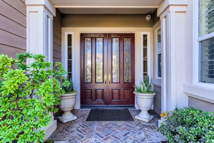 Grand double door entry
