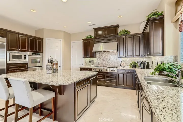 Expansive island with lots of storage and prep space,