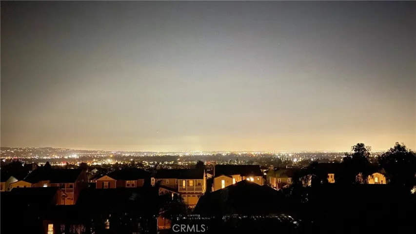 Magnificent night city light view