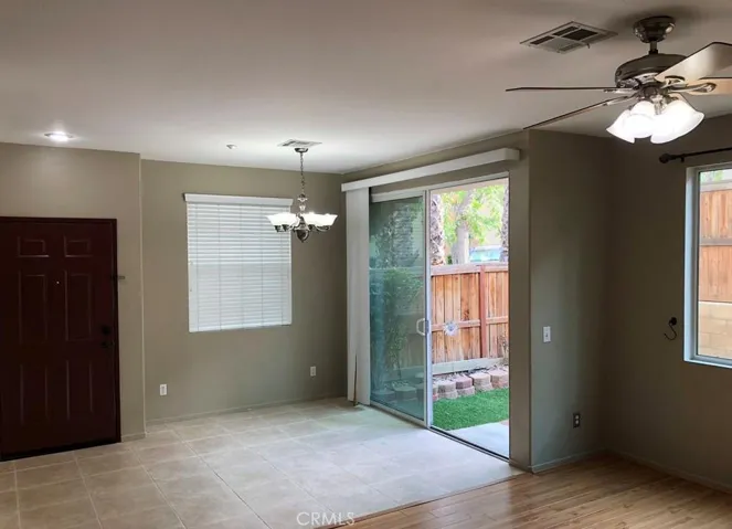 Open formal dining and living room.