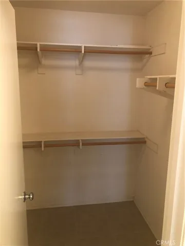 Primary bedroom walk in closet