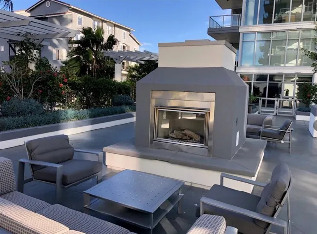 outdoor fire feature
