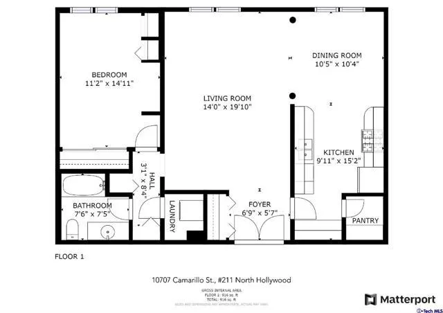 10707 Camarillo Street 211, North Hollywood, California 91602
