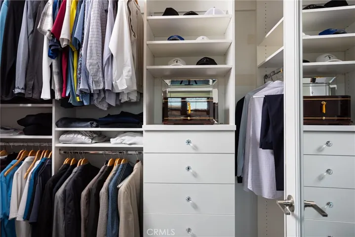 custom built master closet