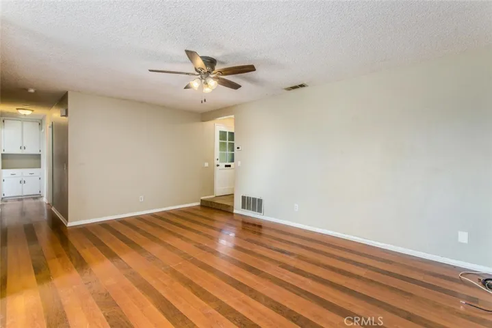 Large living room with fireplace