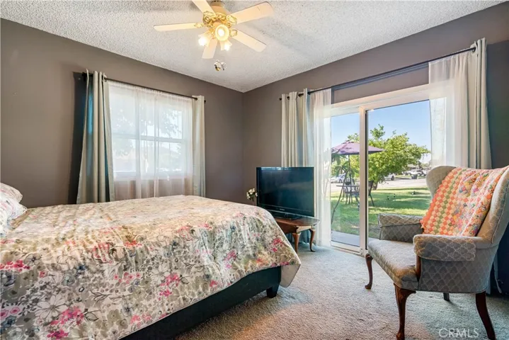Third Bedroom with Sliding Door to Side Yard