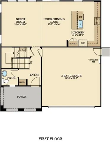 Residence 4 - Level 1 Floorplan