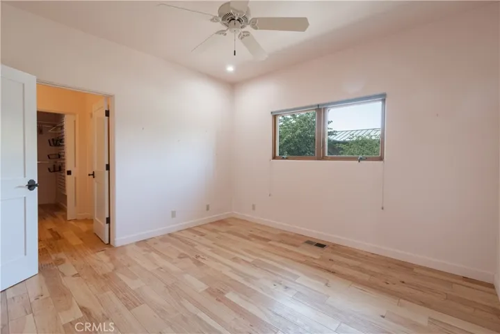 Bedroom with bathroom and closet attached