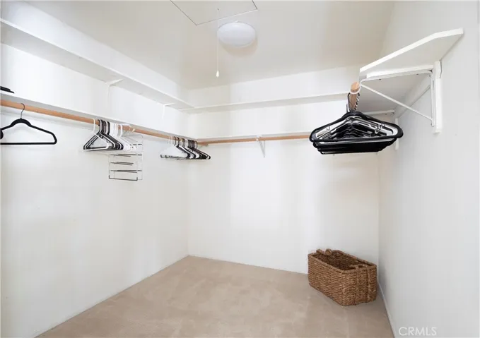 Large walk in closet