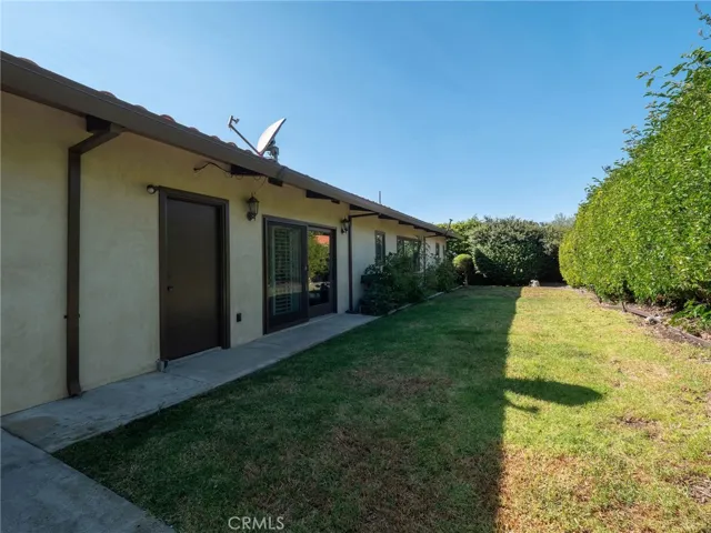 Rear grassy yard