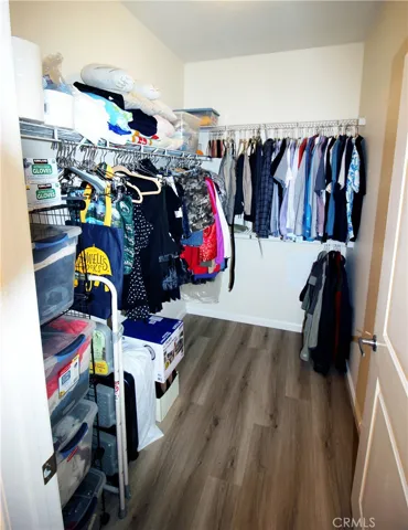 Spacious walk-in closet