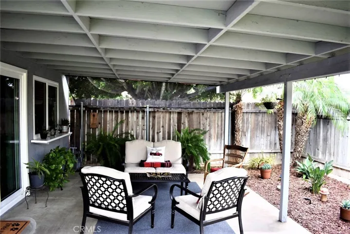 Peaceful patio.