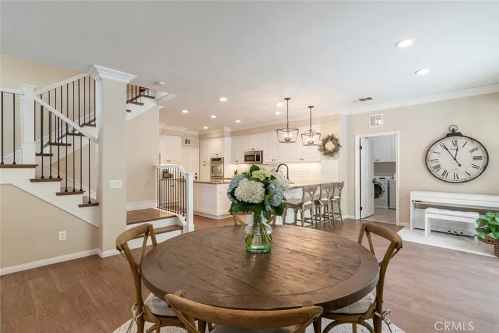 Area just off the kitchen for family meals or having out.