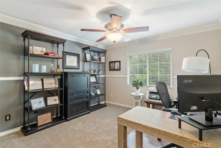 This room, with closet, is currently being used for an office area but, could easily be used as a bedroom.