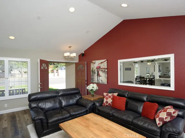 Double door entry to Family room