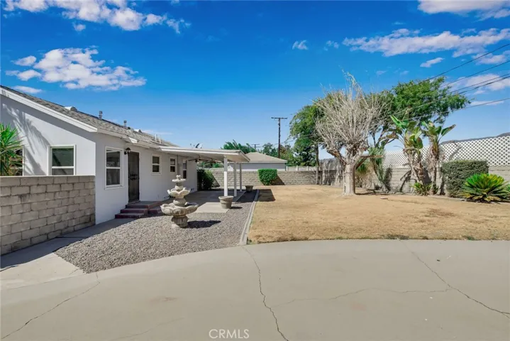 Large backyard