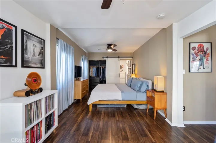 Bedroom room looking towards hall.